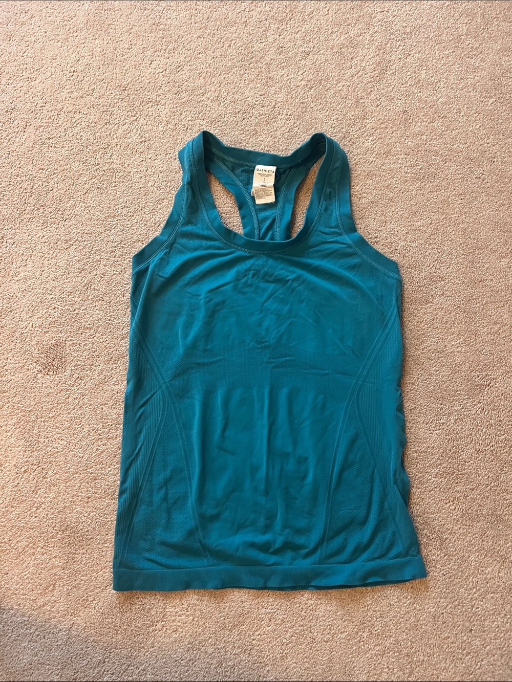 Athleta Teal Racerback Performance Tank
